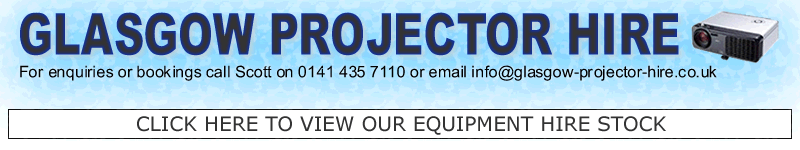 projector Glasgow, projection equipment rental, powerpoint projectors for hire, audio visual
